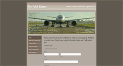 Desktop Screenshot of myfaaexam.com